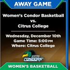 OC Women’s Basketball vs. Citrus College (Away Game)