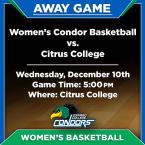 OC Women’s Basketball vs. Citrus College (Away Game) 