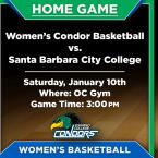 OC Women’s Basketball vs. Santa Barbara City College (Home Game)