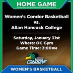 OC Women’s Basketball vs. Allan Hancock College (Home Game)