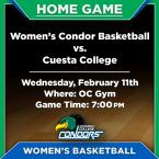 OC Women’s Basketball vs. Cuesta College (Home Game)
