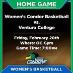 OC Women’s Basketball vs. Ventura College (Home Game)