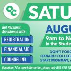 Join us for OC Saturday on August 2nd & 9th