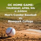 Men’s Baseball: OC Condors (Home Game) vs. Moorpark College