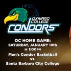 OC Men’s Basketball vs. Santa Barbara City College (Home Game)