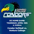 Women’s Softball: OC Condors (Home Game) vs. Ventura College