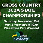 Men’s and Women’s Cross Country 3C2A State Championships – Away Event