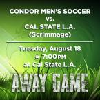 Men’s Soccer: OC Condors vs. Cal State L.A. (Scrimmage) – Away Game