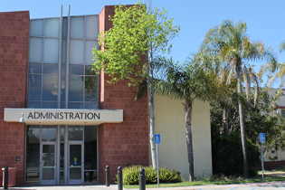 Photo of the Administrative Building, Text Below reads: Administrative, College Administration and Operations