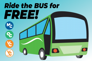 ride the bus for free graphic