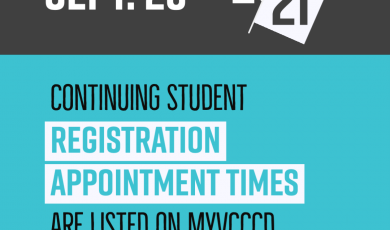 Sept. 28 20-21 Continuing student registration appointment t