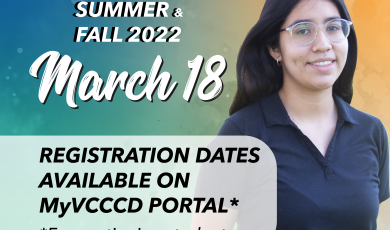 Ventura College student and text that reads: Define your Fut Ventura College student and text that reads: Define your Fut