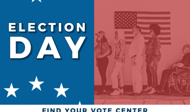 Election Day; Find your vote center at Bit.ly/Vote-Centers Election Day; Find your vote center at Bit.ly/Vote-Centers
