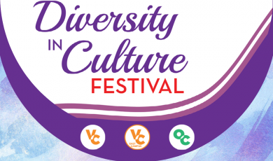 Decorative graphic with text that reads: Diversity in Culture Festival