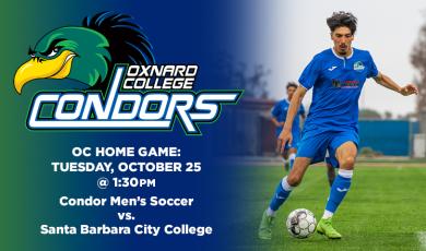 OC Men’s Soccer (Home Game) vs. Santa Barbara City College