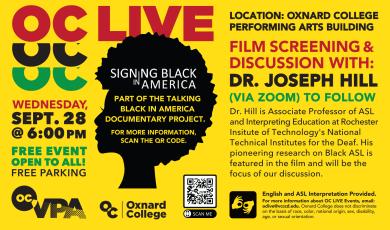 “Signing Black in America” Film Screening with Discussion to Follow