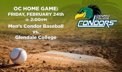 Men’s Baseball: OC Condors (Home Game) vs. Glendale College