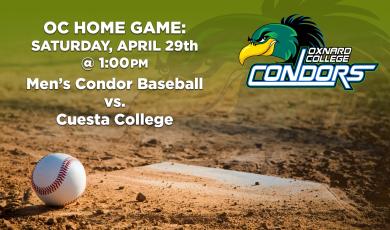 Men’s Baseball: OC Condors (Home Game) vs. Cuesta College