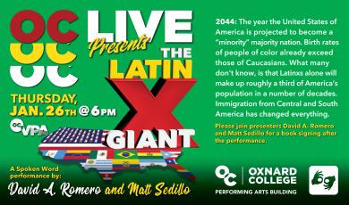 “The Latinx Giant” A spoken word presentation with David A. Romero and Matt Sedillo