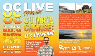 OC LIVE Presents “Climate Change: It’s Personal”