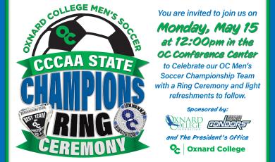OC Men’s Soccer Ring Ceremony