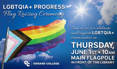 LGBTQIA+ Progress Pride Flag Raising