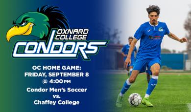 OC Men’s Soccer (Home Game) vs. Chaffey College