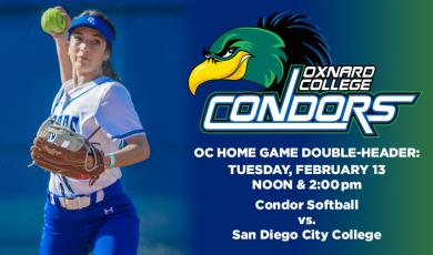 Women’s Softball: OC Condors (Home Game) vs. San Diego City College – Double Header