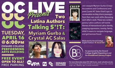 OC LIVE Presents: “Two Latina Authors Talking S*!T”