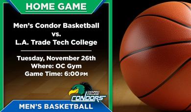 OC Men’s Basketball (Home Game) vs. L.A. Trade Tech College