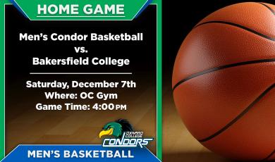 OC Men’s Basketball (Home Game) vs. Bakersfield College