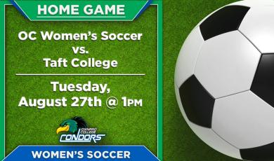 OC Women’s Soccer (Home Game) vs. Taft College