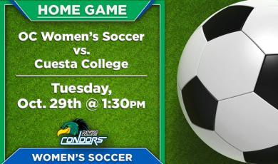 OC Women’s Soccer (Home Game) vs. Cuesta College