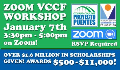 VCCF Scholarship Workshop – ZOOM