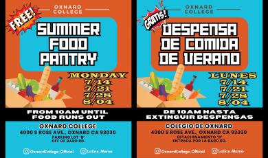 Summer Food Pantry – Monday, July 14th
