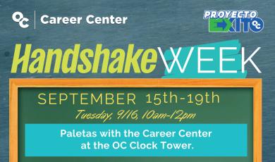 Handshake Week: Paletas with the Career Center