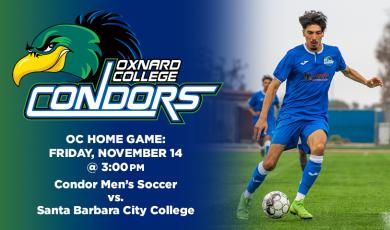 OC Men’s Soccer (Home Game) vs. Santa Barbara City College