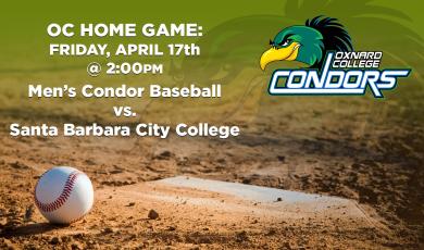 Men’s Baseball: OC Condors (Home Game) vs. Santa Barbara City College