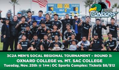 OC Men’s Soccer 3C2A Regional Soccer Tournament – Round 3