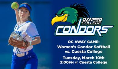 Women’s Softball: OC Condors (Away Game) vs. Cuesta College