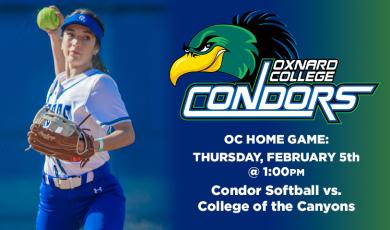 Women’s Softball: OC Condors (Home Game) vs. College of the Canyons