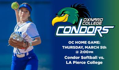  Women’s Softball: OC Condors (Home Game) vs. L.A. Pierce College 