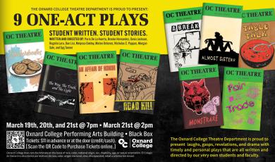 Oxnard College Theatre Department presents "9 One-Act Plays"