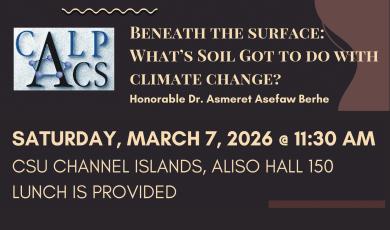 2026 CALPACS Pi Day Talk — Beneath the Surface: What’s Soil Got to do with Climate Change?