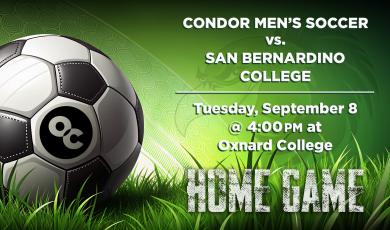 OC Men’s Soccer (Home Game) vs. San Bernardino College