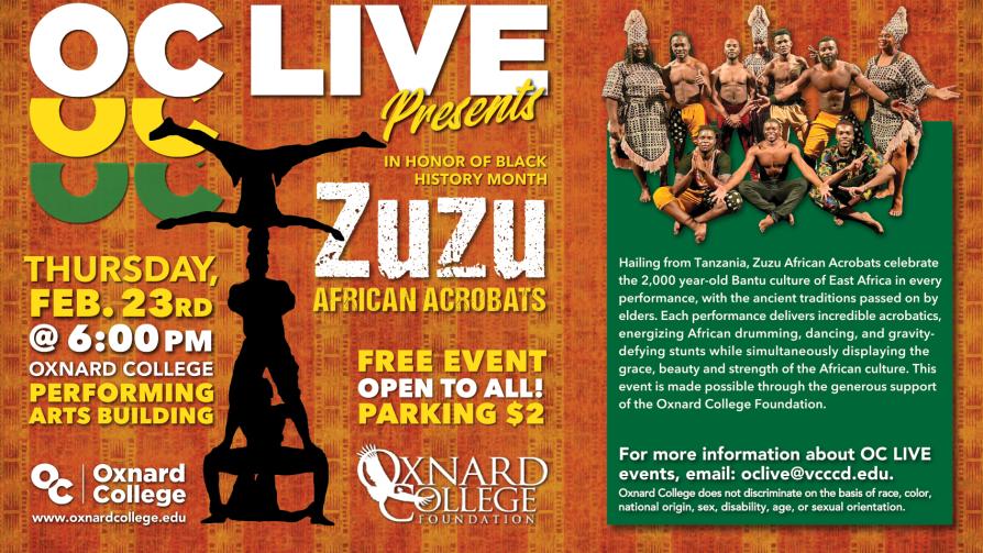 OC LIVE Presents: Zuzu African Acrobats 