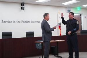 Chancellor MacLennan swearing in new Chief of Police Robert Chancellor MacLennan swearing in new Chief of Police Robert