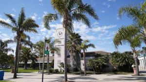 A view of the bell tower at Oxnard College.